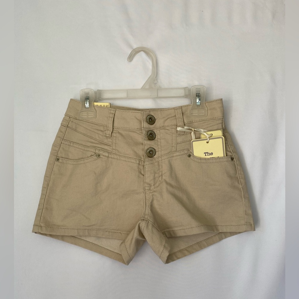 Blue Spice ~ Youth size 1 high waisted khaki shorts